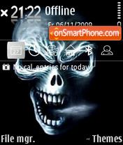 Ghost skull 01 tema screenshot