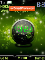 Swf green abstract es el tema de pantalla