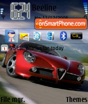 Alfa Romeo 8C theme screenshot
