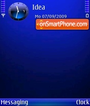 Blue Mania theme screenshot