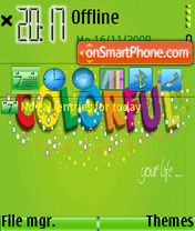 Colorful Life tema screenshot