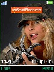 Sniper girl theme screenshot