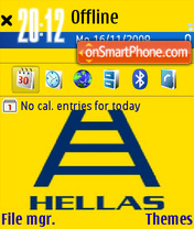 Capture d'écran Hellas thème