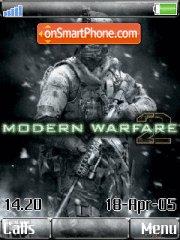 Capture d'écran Call of Duty Moder Warfare 2 thème