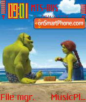 Beach Shrek tema screenshot