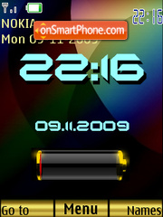 Battery Noir Rainbow es el tema de pantalla