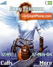 Angel With Sword tema screenshot