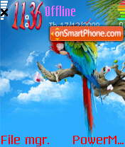 Capture d'écran Colours Parrot thème