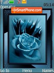 Скриншот темы Blue rose