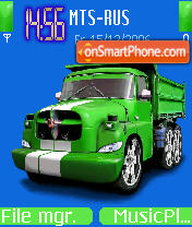 Скриншот темы Big Green Truck