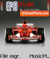 Скриншот темы Ferrari F2003ga F1