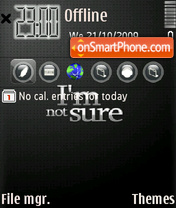 Not Sure tema screenshot