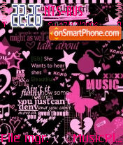 Pink Rock tema screenshot