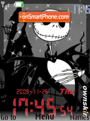 Nightmare SWF Clock es el tema de pantalla