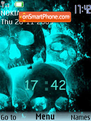 Skull Asum tema screenshot