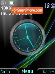 Vista clock tema screenshot