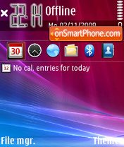 Capture d'écran Red Vista 02 thème