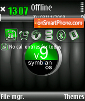 Скриншот темы Lifeblack Symbian 9