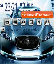 Blue Car 01 tema screenshot