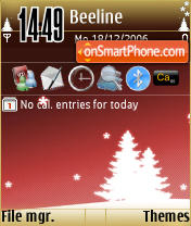 Red Xmas tema screenshot