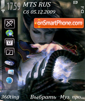 Dark elf by altvic theme screenshot