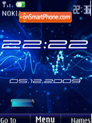 Clock, battery, anim theme screenshot