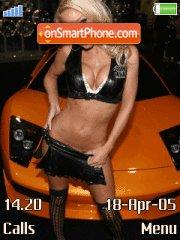 Скриншот темы Ladies And Cars