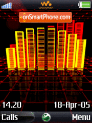 Walkman Music Player tema screenshot