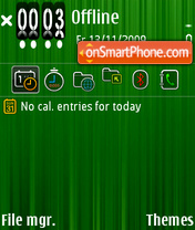 Capture d'écran Green 04 thème