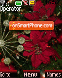 Capture d'écran Red flowers thème