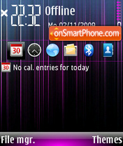 Purple lines 01 tema screenshot