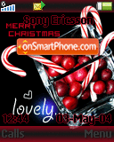 Christmas Candy Canes tema screenshot