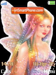 Girl Butterfly tema screenshot