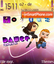 Dance fabolous. theme screenshot