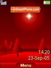 Christmas Star+Mmedia tema screenshot