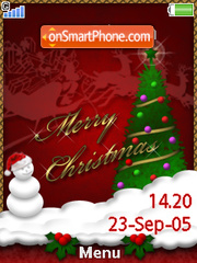 Merry Chrismas+Mmedia tema screenshot