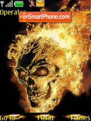 Golden Skull tema screenshot