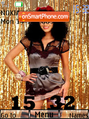 Katy Perry SWF Clock tema screenshot