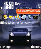 Capture d'écran Porsche Cayenne thème