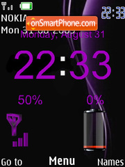 Abstract Purple SWF theme screenshot