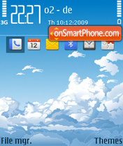Capture d'écran Blue sky 03 thème
