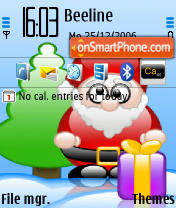 Santa 01 es el tema de pantalla