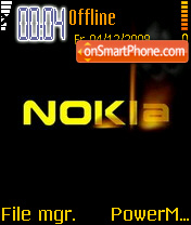 Nokia Gold tema screenshot