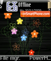 Abstract Floral tema screenshot