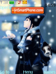 Animated snow es el tema de pantalla