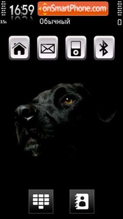 Black Labrador tema screenshot