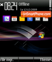 Purple Vista MCC tema screenshot