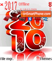 Happy New Year 2010 tema screenshot