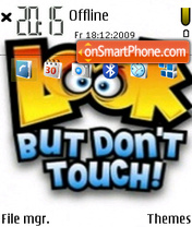 Dont Touch 04 theme screenshot