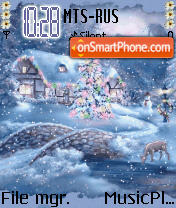 Merry Christmas tema screenshot